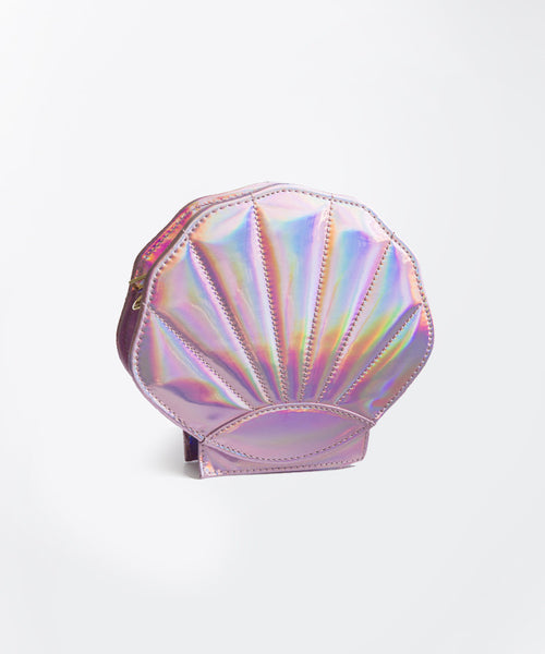 Holographic Shell Purse - Blush