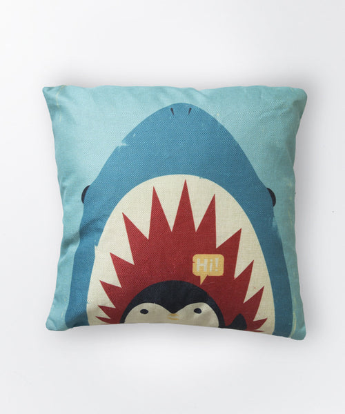 Shark Vs Penguin Pillow Case